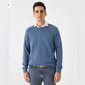 MEN'S JOHNNIE-O KORDELL LINEN BLEND CREWNECK SWEATER XL